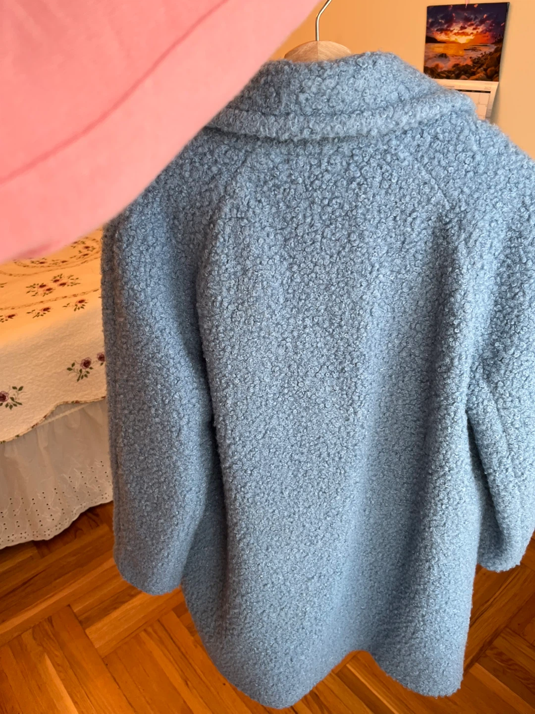 BCBG Generation Blue Boucle Coat - Size M - photo 4