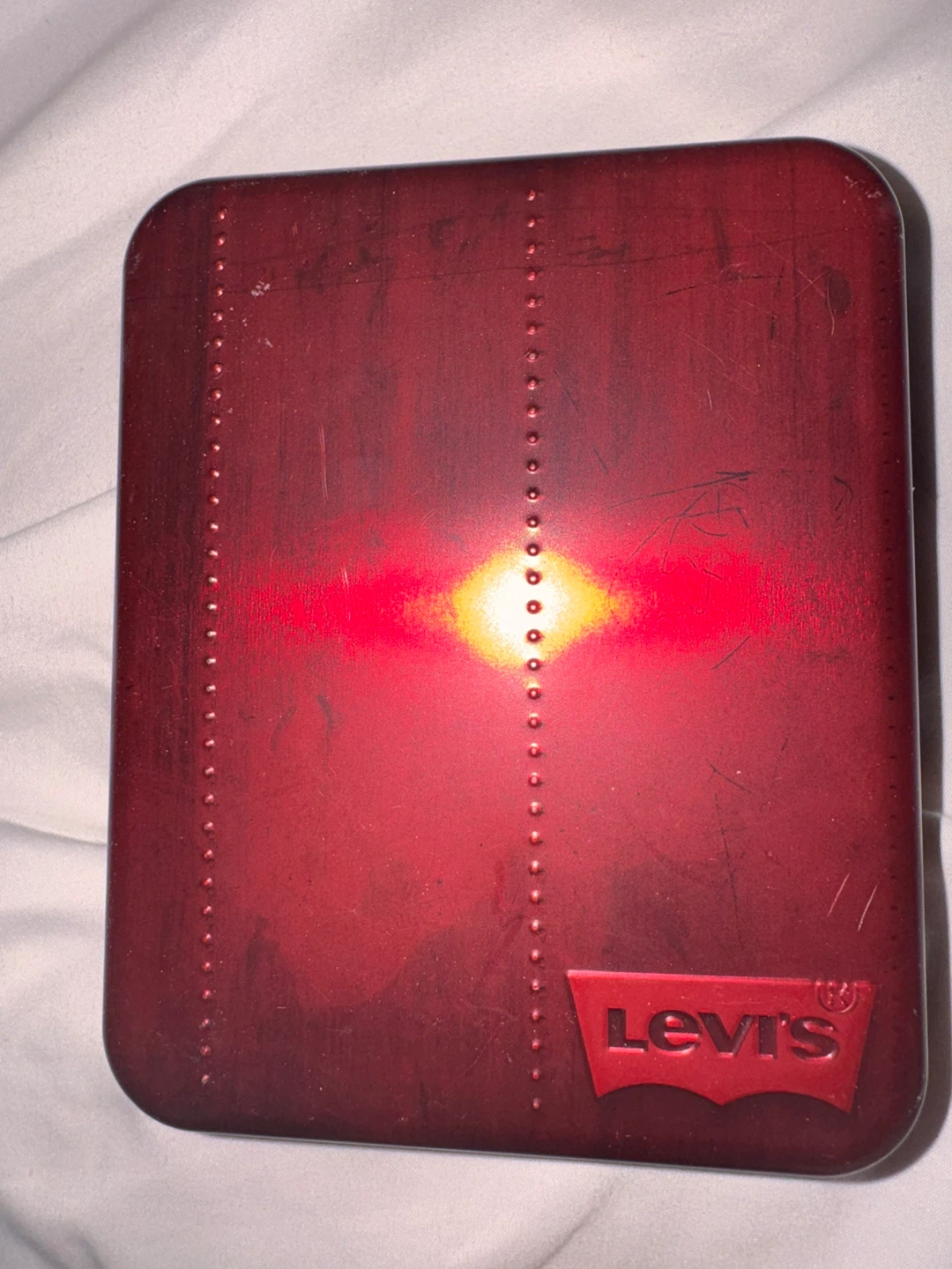 Levi's Black Leather Wallet in Tin - photo 2