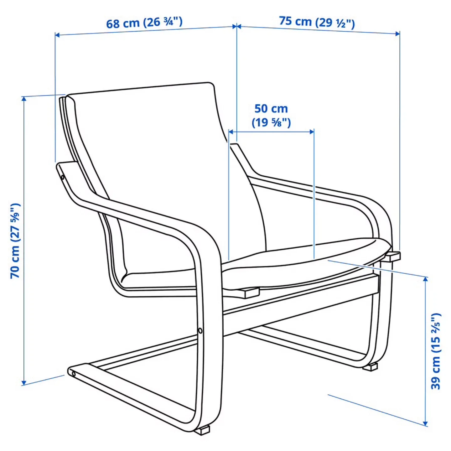 [NEW IN BOX] IKEA Beige POANG Chair image indicator(3)