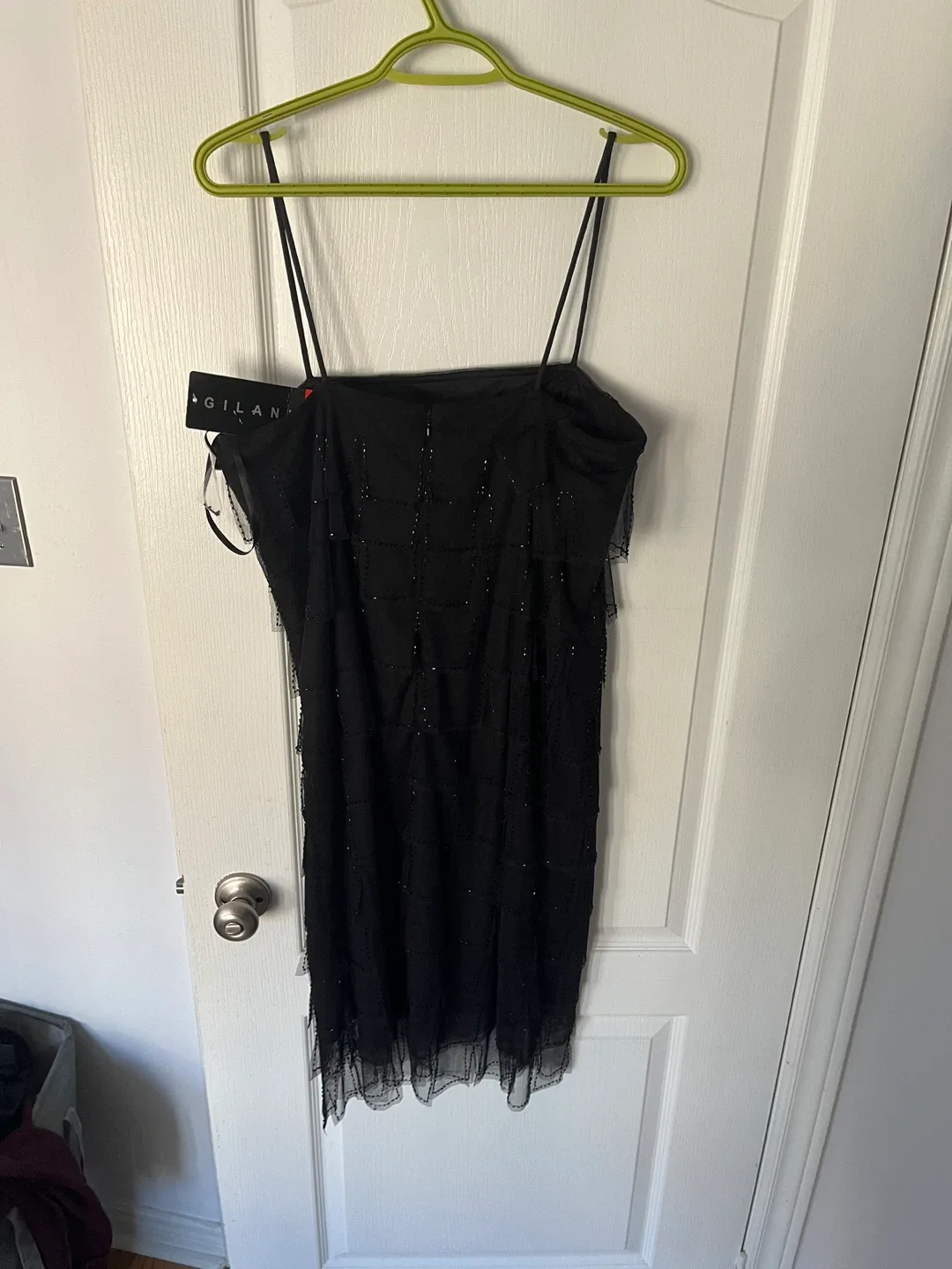 BRAND NEW Gilani Black Beaded Dress - Size 14 image indicator(3)