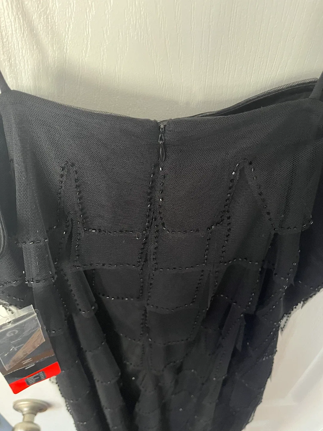 BRAND NEW Gilani Black Beaded Dress - Size 14 image indicator(5)