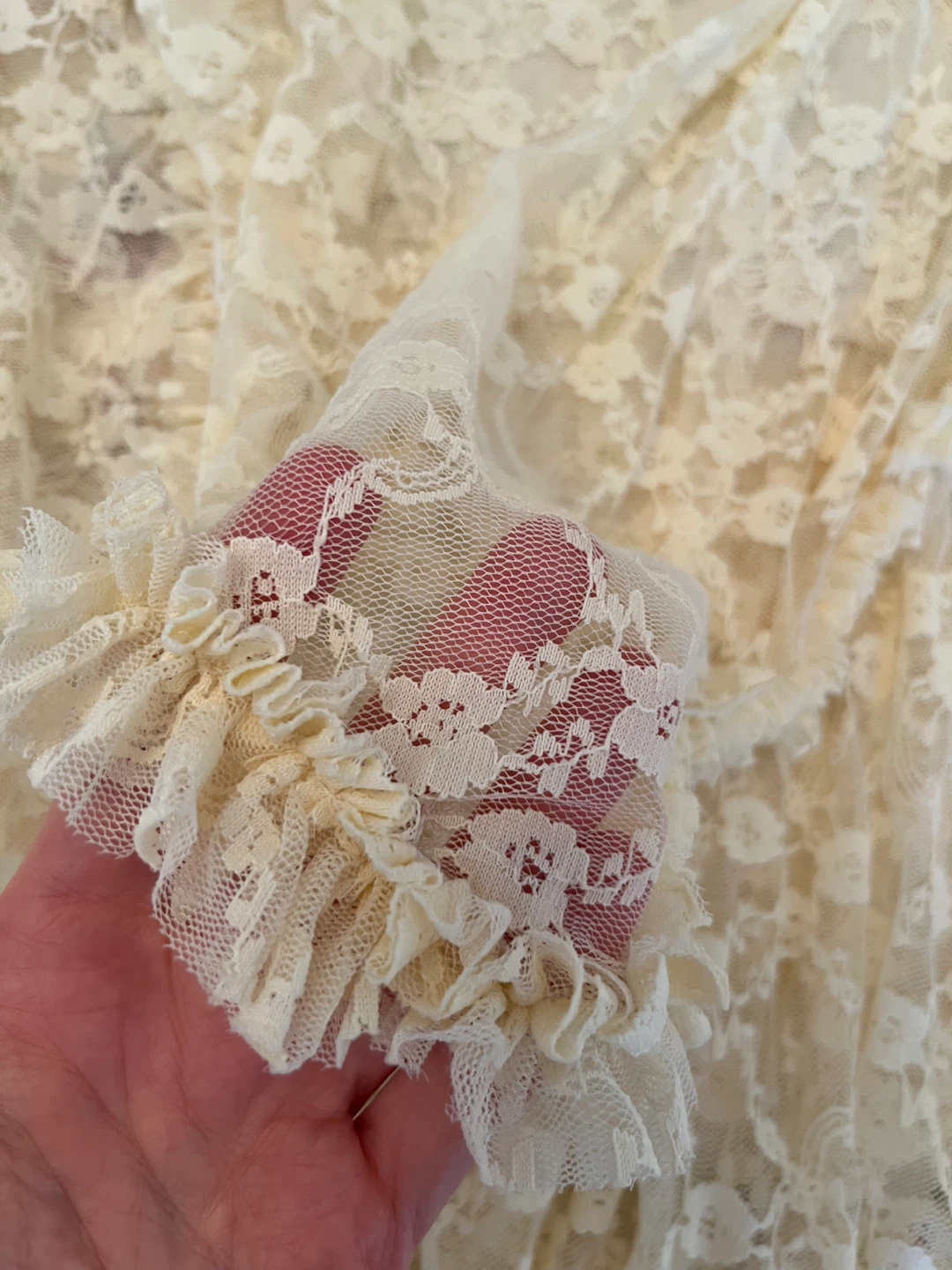 Lace Skirt - Cream Color - photo 3
