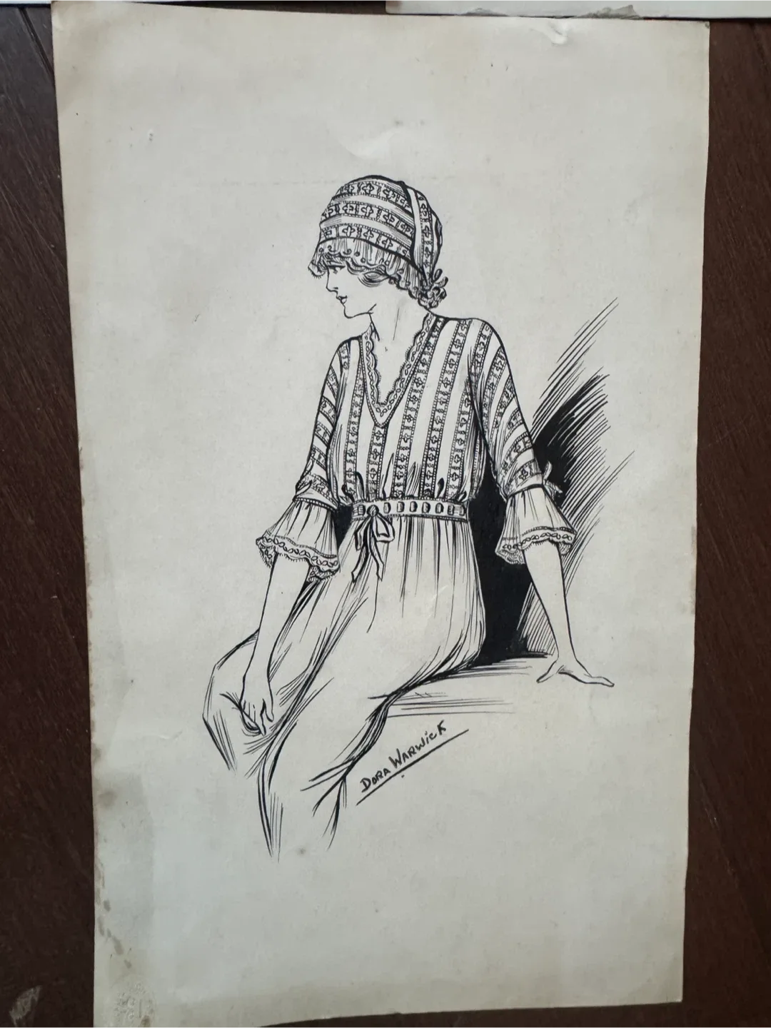 Vintage 1920s Fashion Drawings image indicator(4)