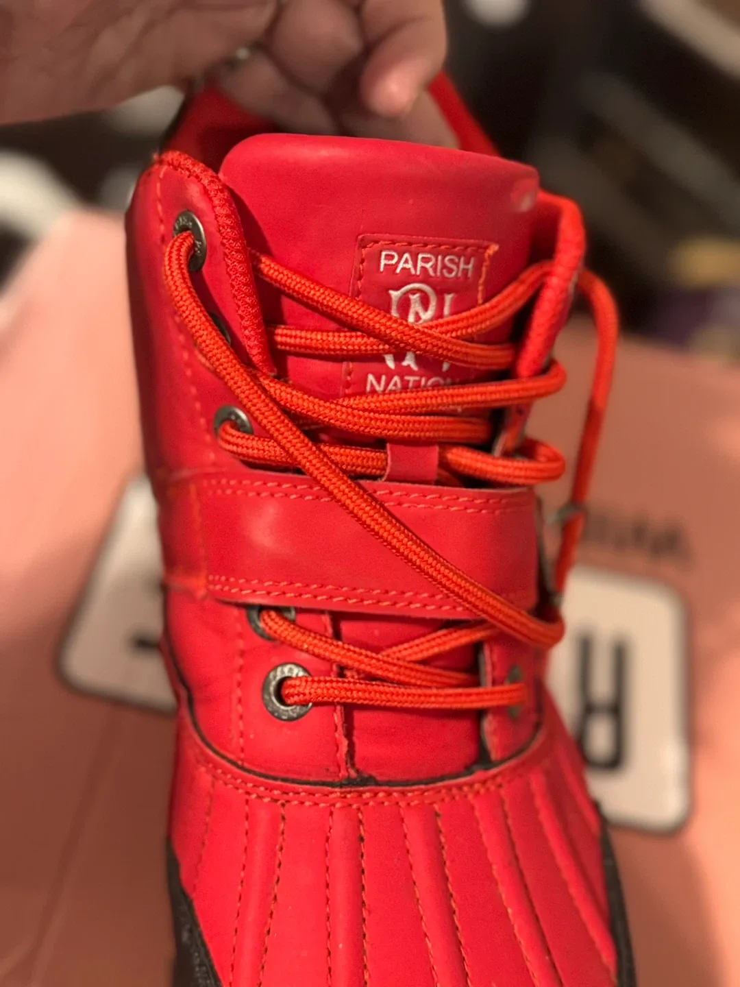 Parish Nation Red Winter Boots