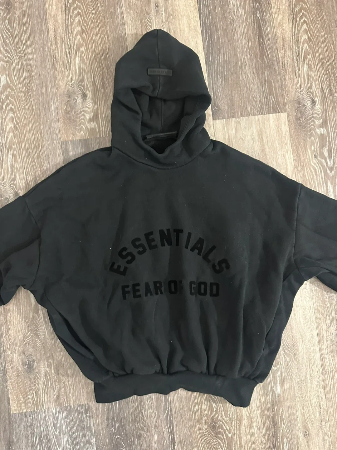 Essentials Fear of God Black Hoodie S
