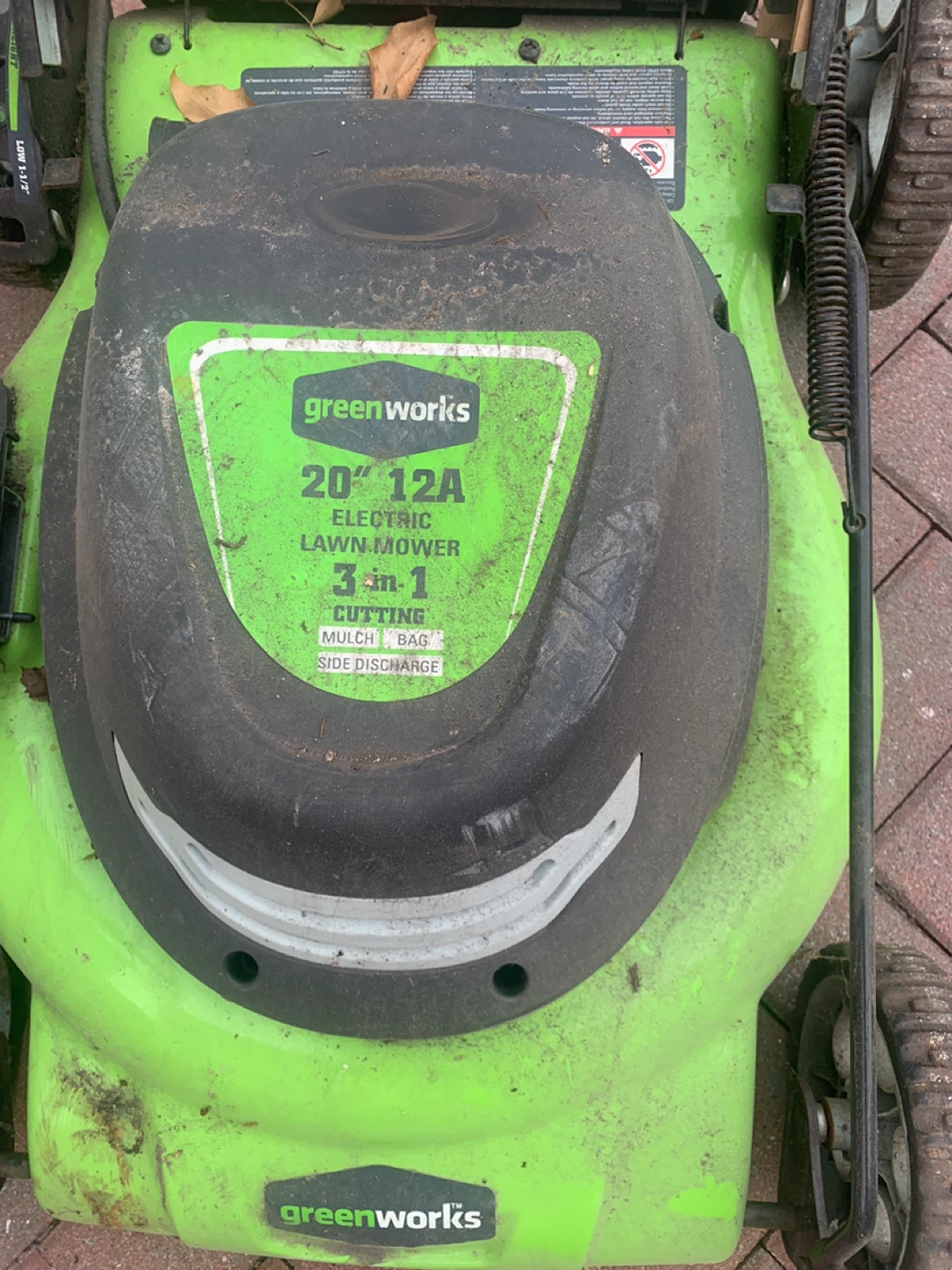 Greenworks 20" 12A Electric Lawn Mower - photo 2