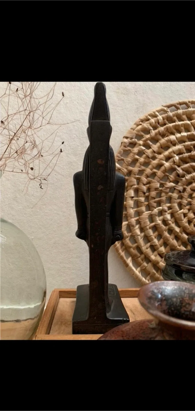 Vintage Horus Statue, Egyptian Decor image indicator(9)