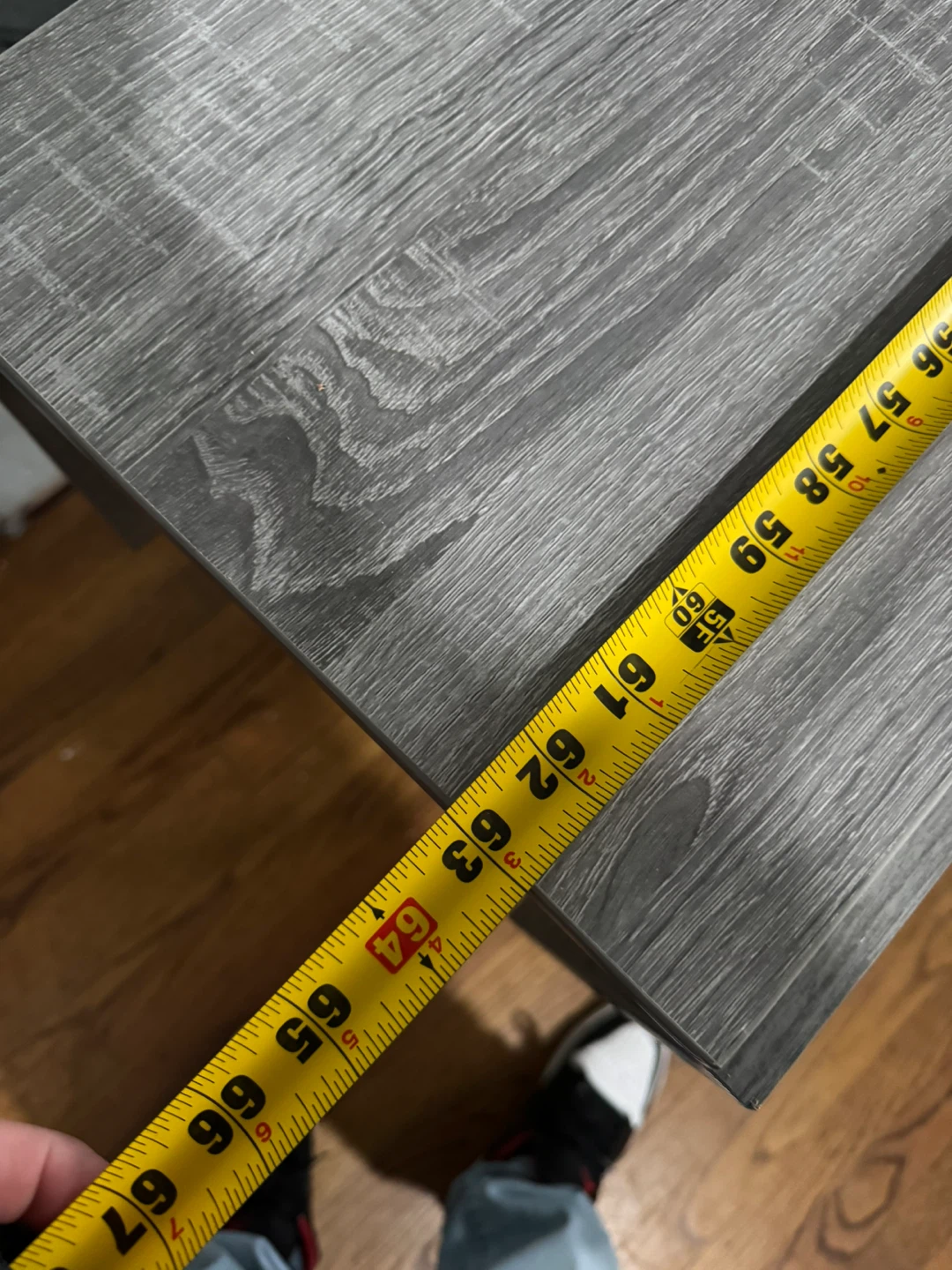 Folding Drop Leaf Dining Table Gray - photo 3
