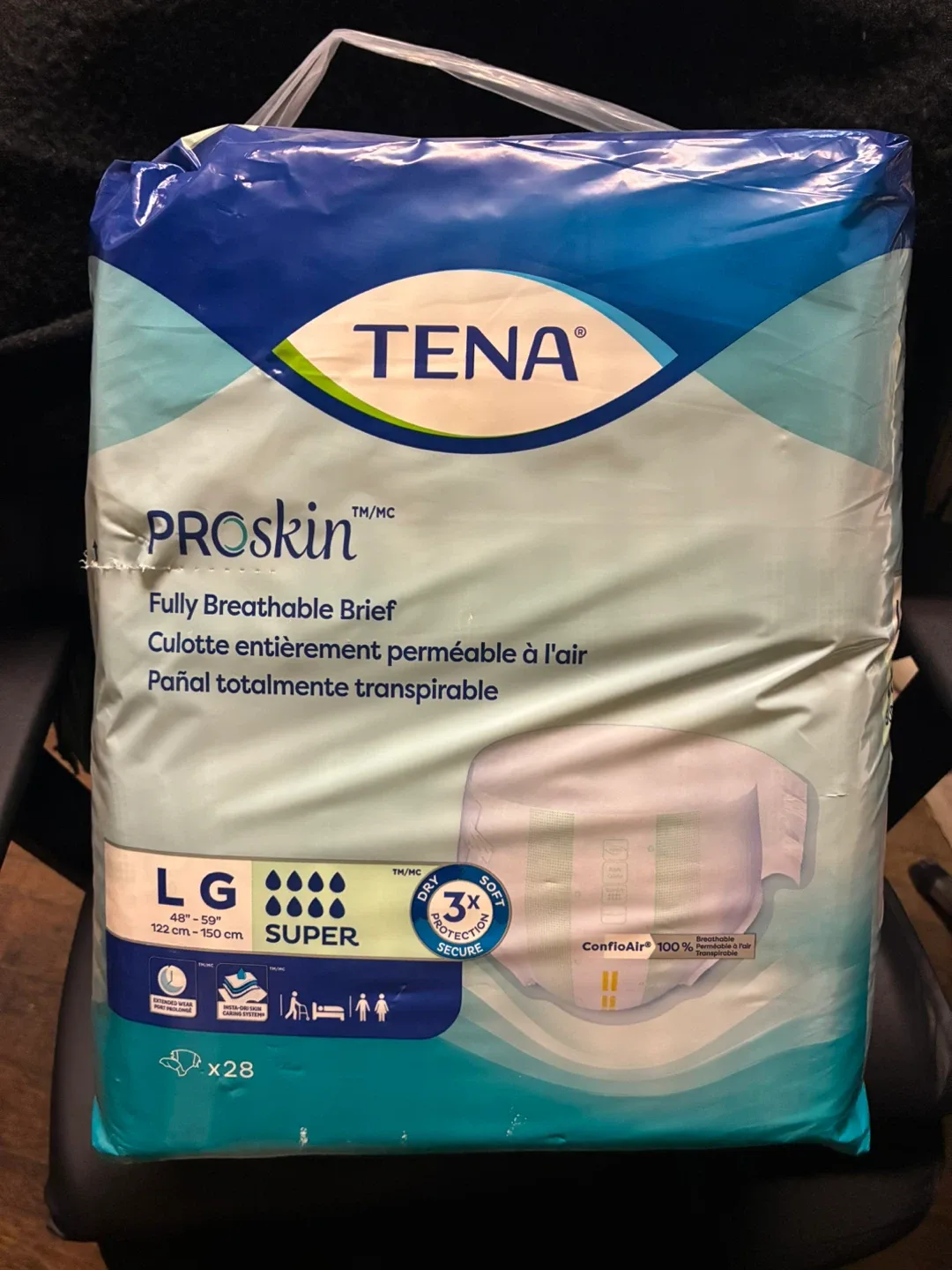 NIP TENA ProSkin Super Briefs, Large (28 count)