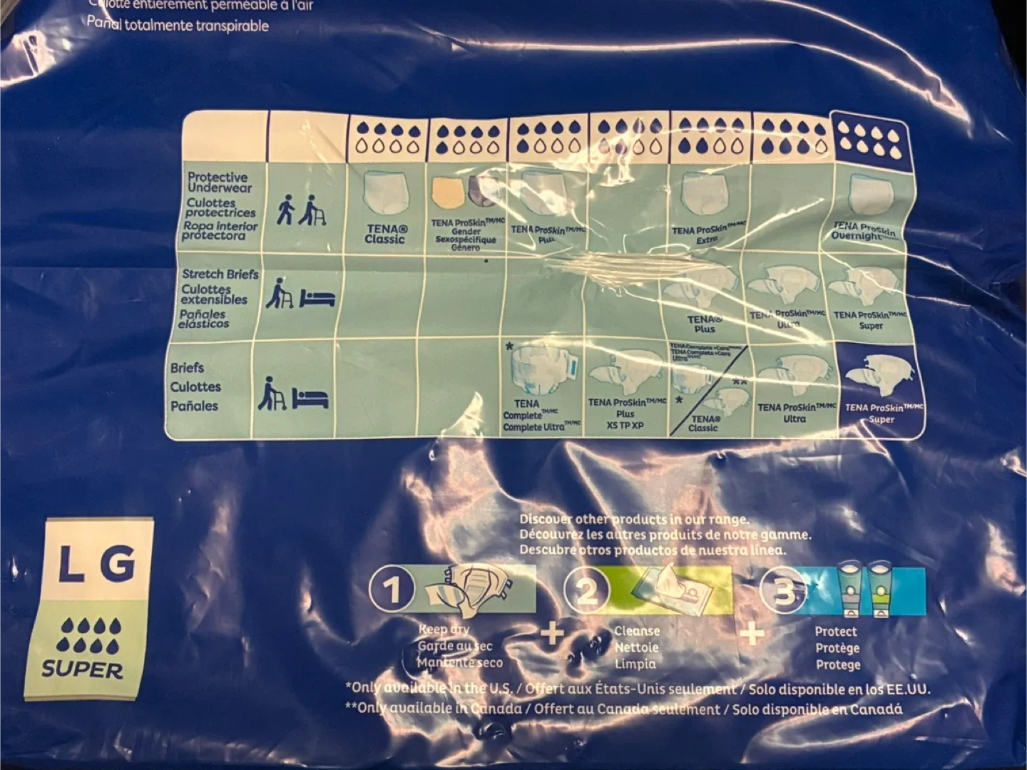 NIP TENA ProSkin Super Briefs, Large (28 count) image indicator(5)