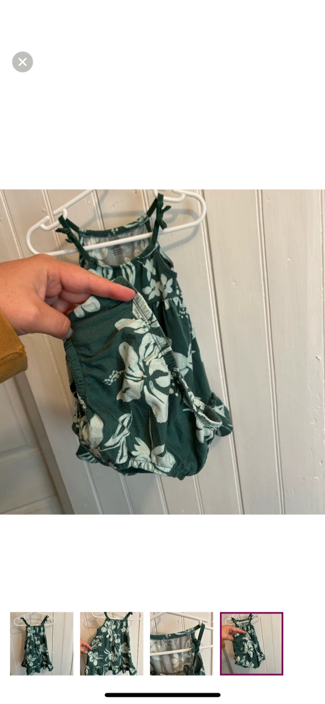 Carter's 18M Green Floral Dress - photo 4