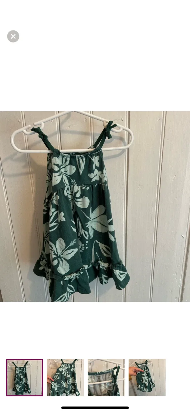 Carter's 18M Green Floral Dress