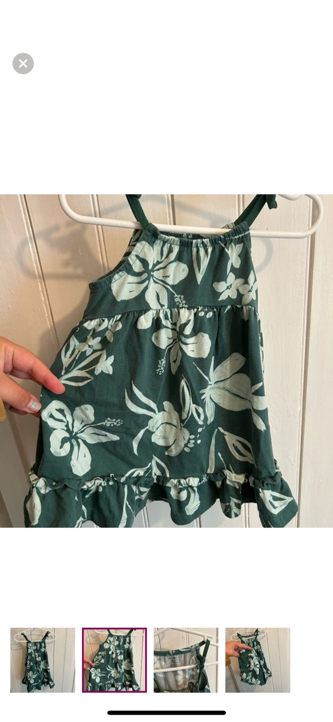 Carter's 18M Green Floral Dress - photo 2