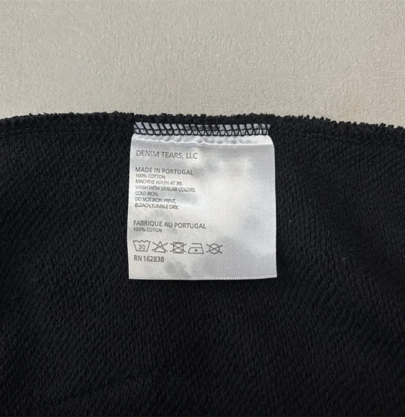 Denim Tears Black Cotton Hoodie Size Small image indicator(3)