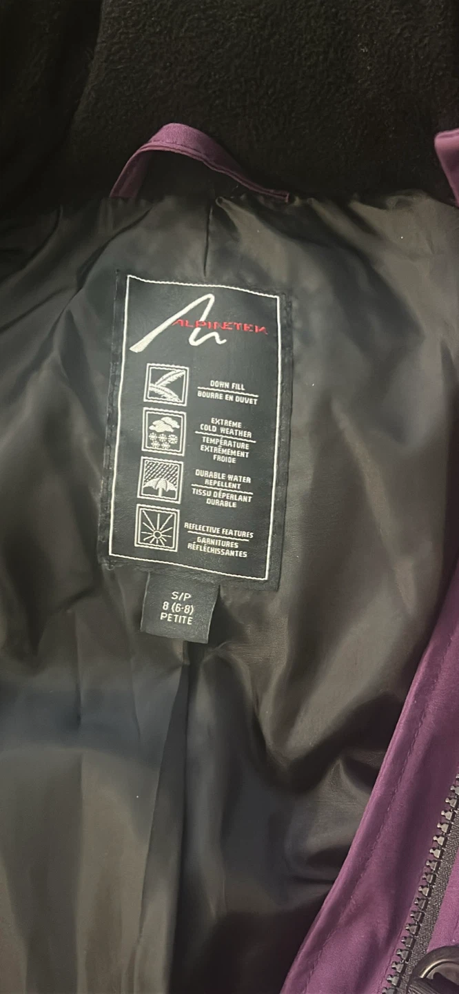 Winter Coat Alpinetek Glacial Terrain Gear Purple - photo 4