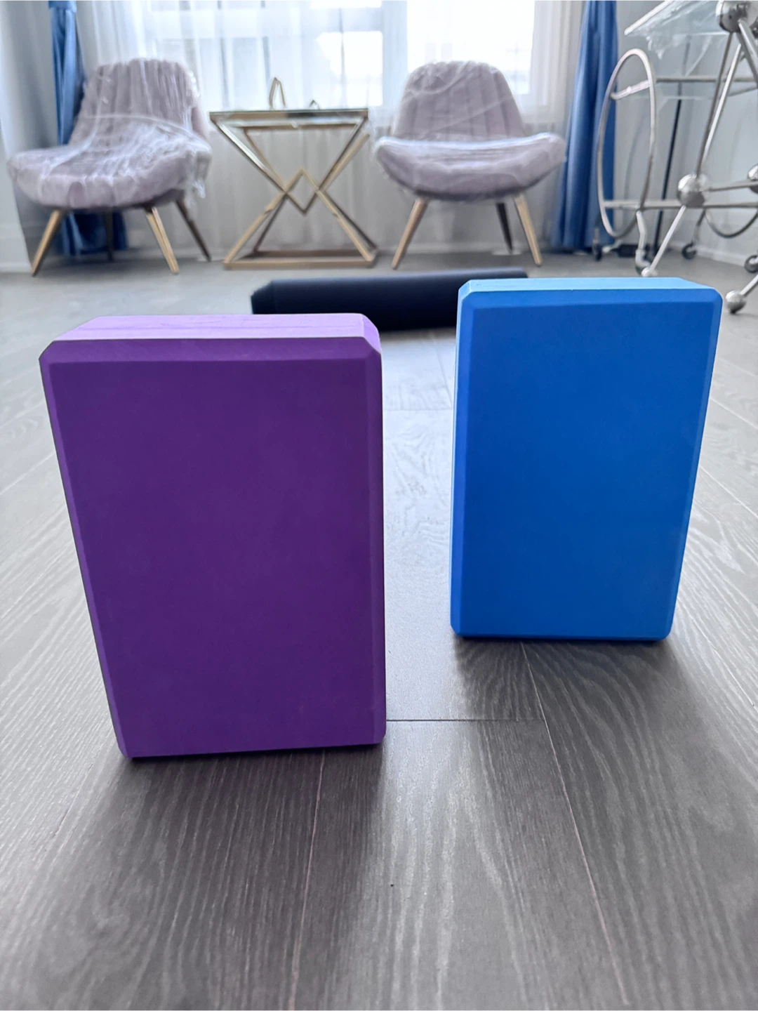 Yoga Blocks - Purple and Blue - photo 2