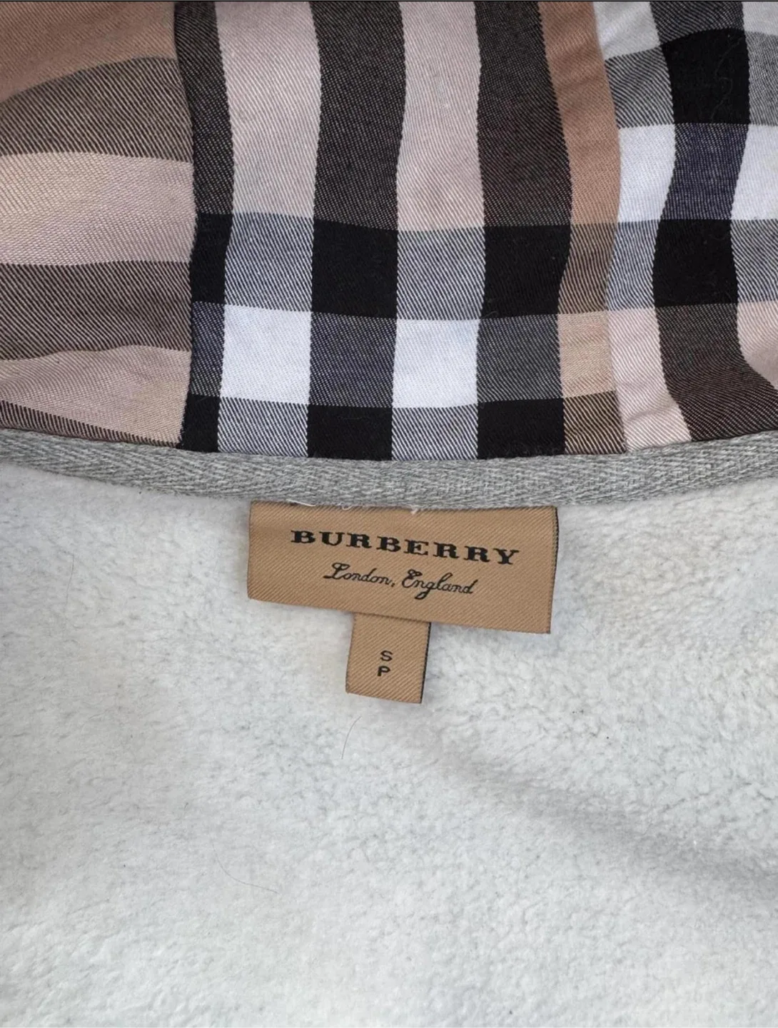 Burberry Grey Hoodie, Size S image indicator(6)