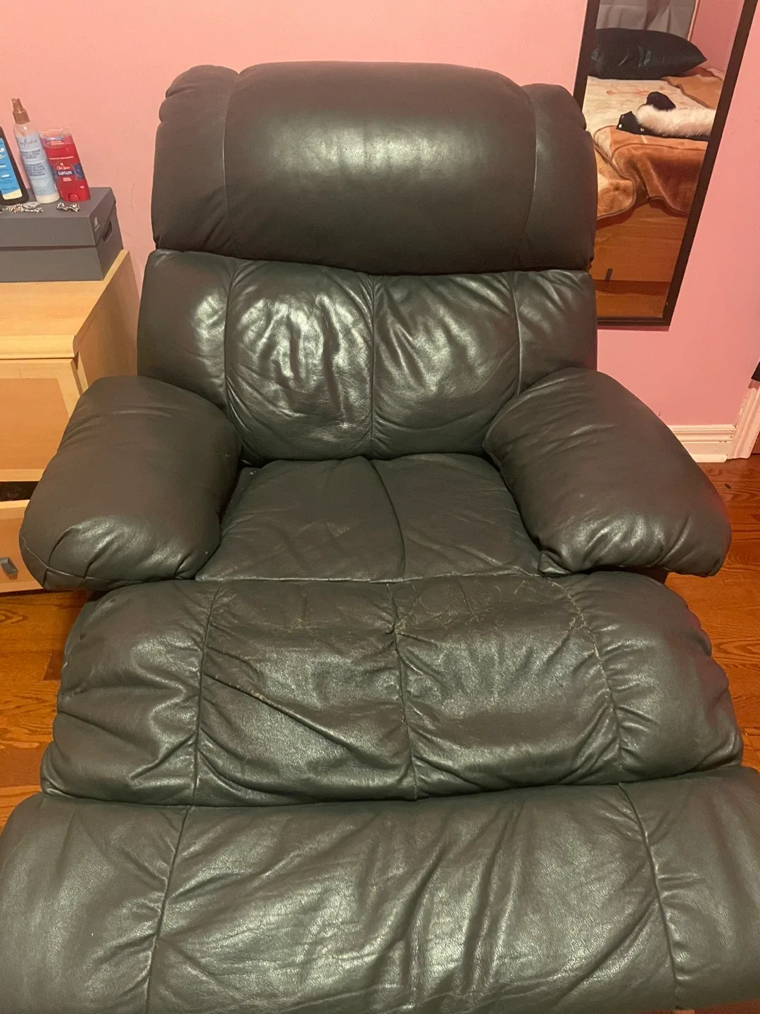 Black Leather Recliner - Gently Used