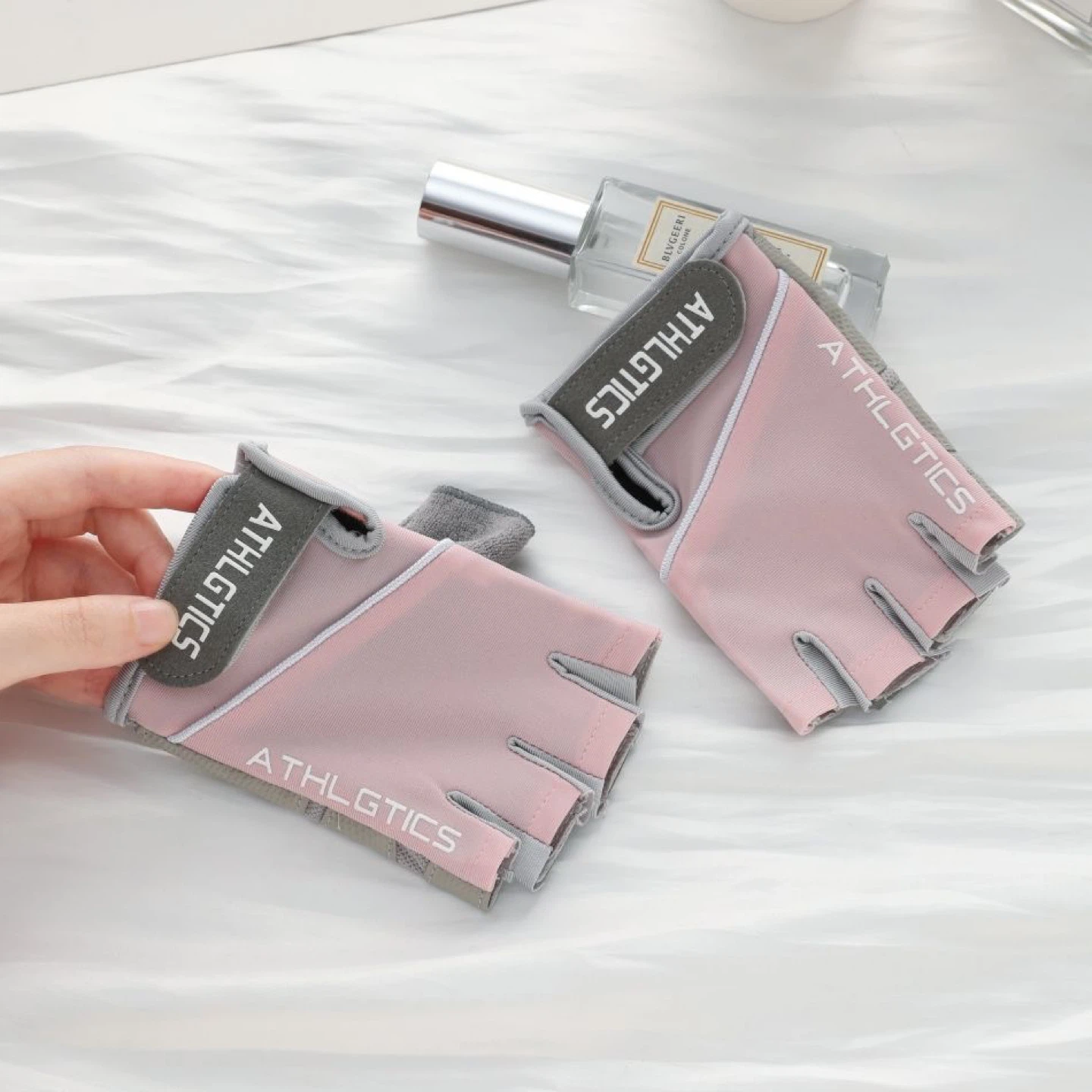 Pink & Grey Training Gloves - photo 2