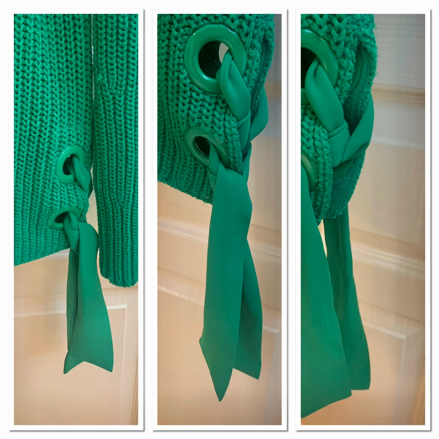 Luisa Cerano Green Knit Sweater Size 36 - photo 4