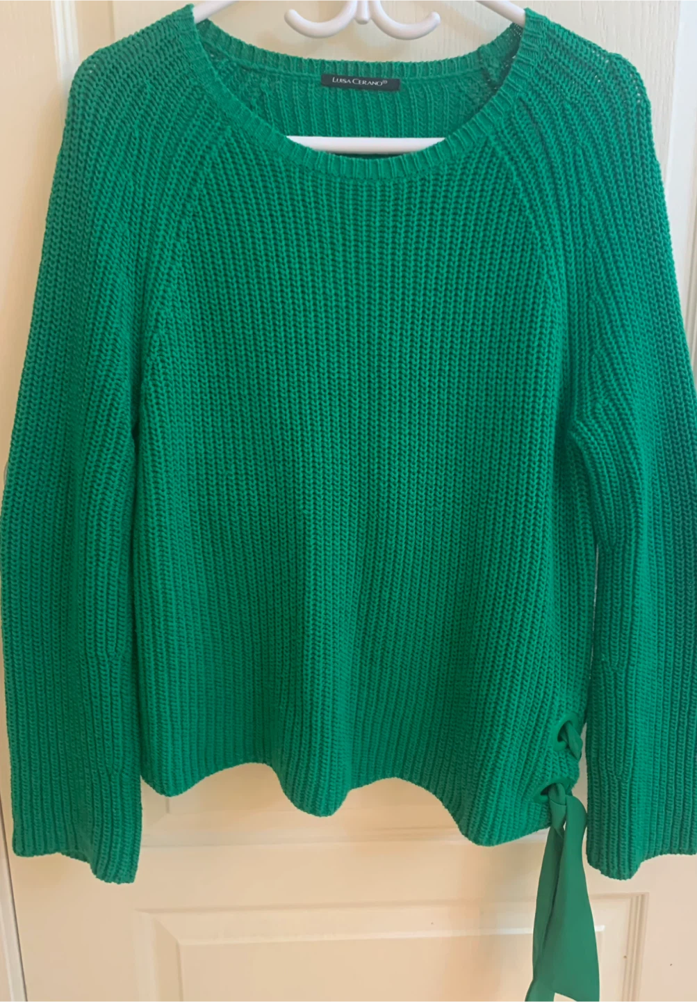 Luisa Cerano Green Knit Sweater Size 36 - photo 2