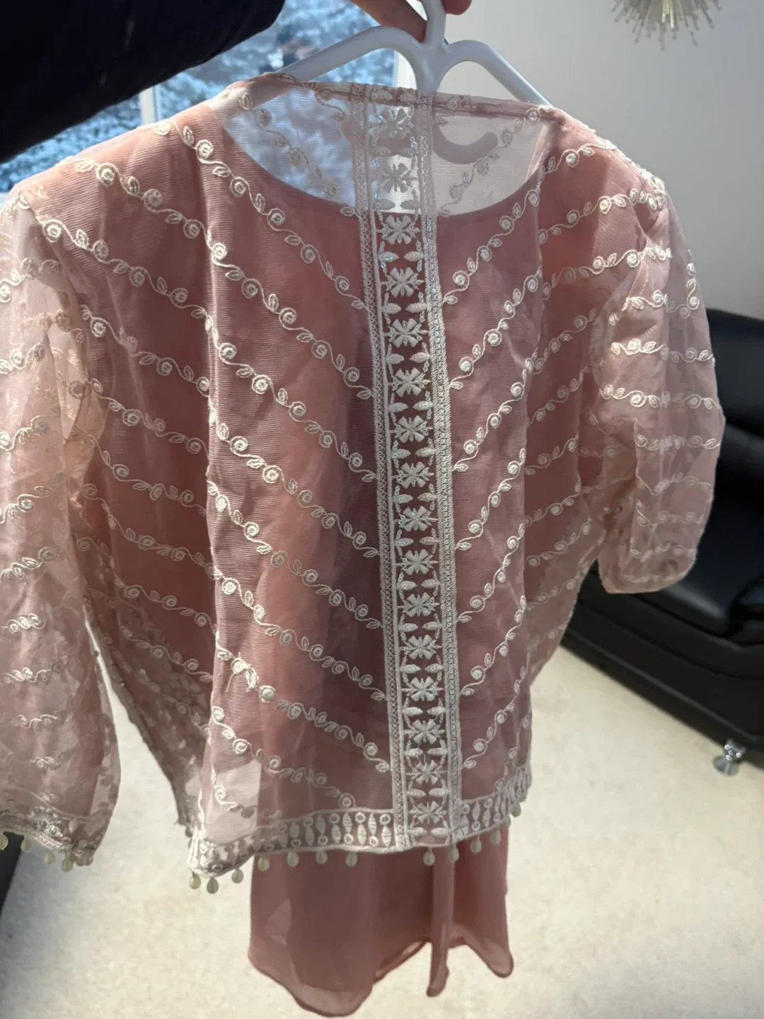 Pink Embroidered Indian Suit