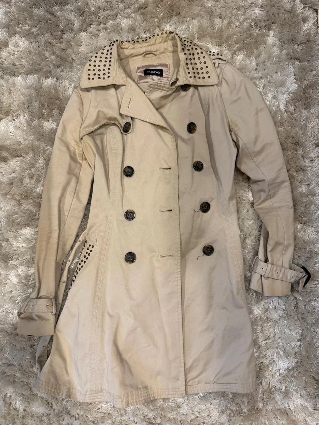 Bebe Beige Trench Coat