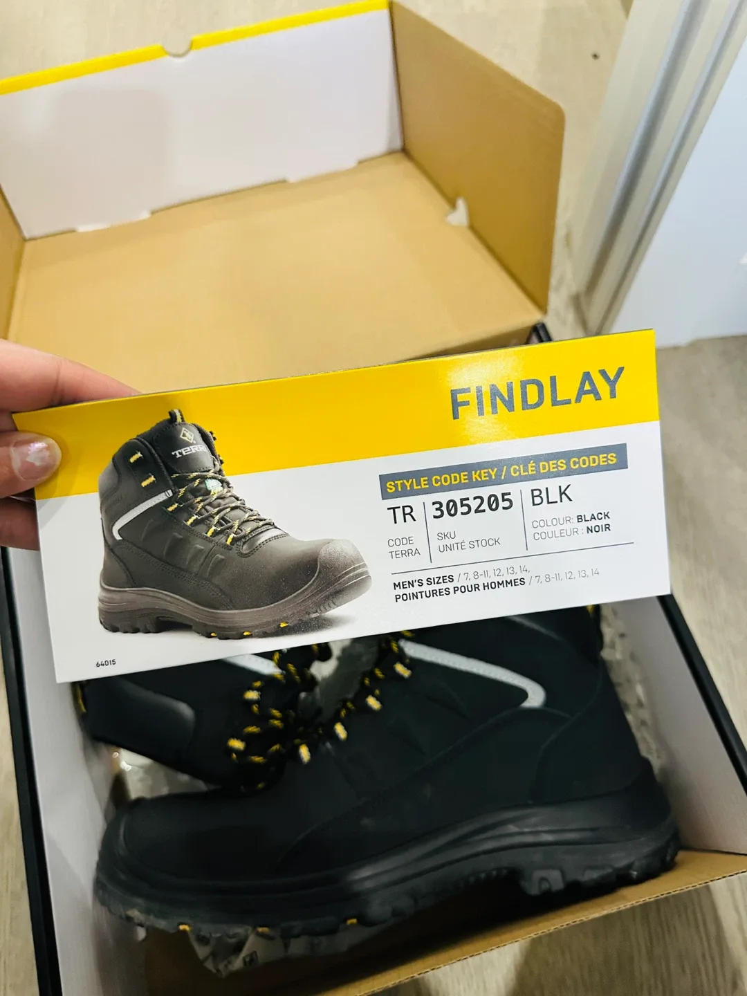 Terra Findlay TR305205 Black Men's Boots, Size 11