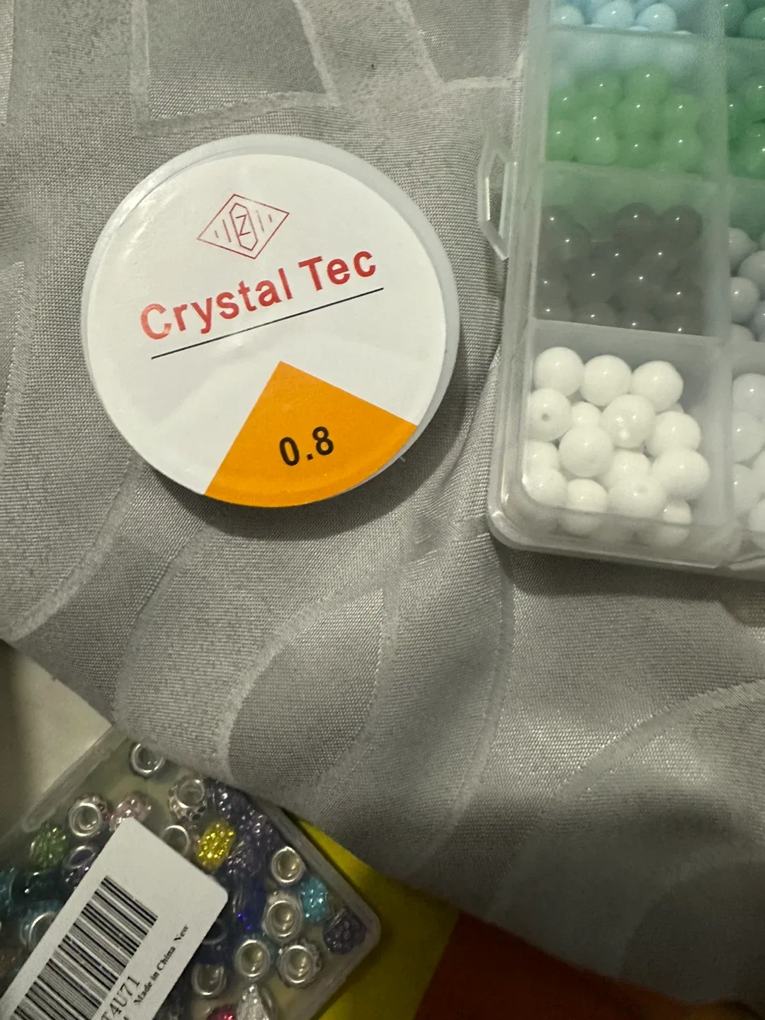 Crystal Tec 0.8mm Elastic String & Beads image indicator(2)