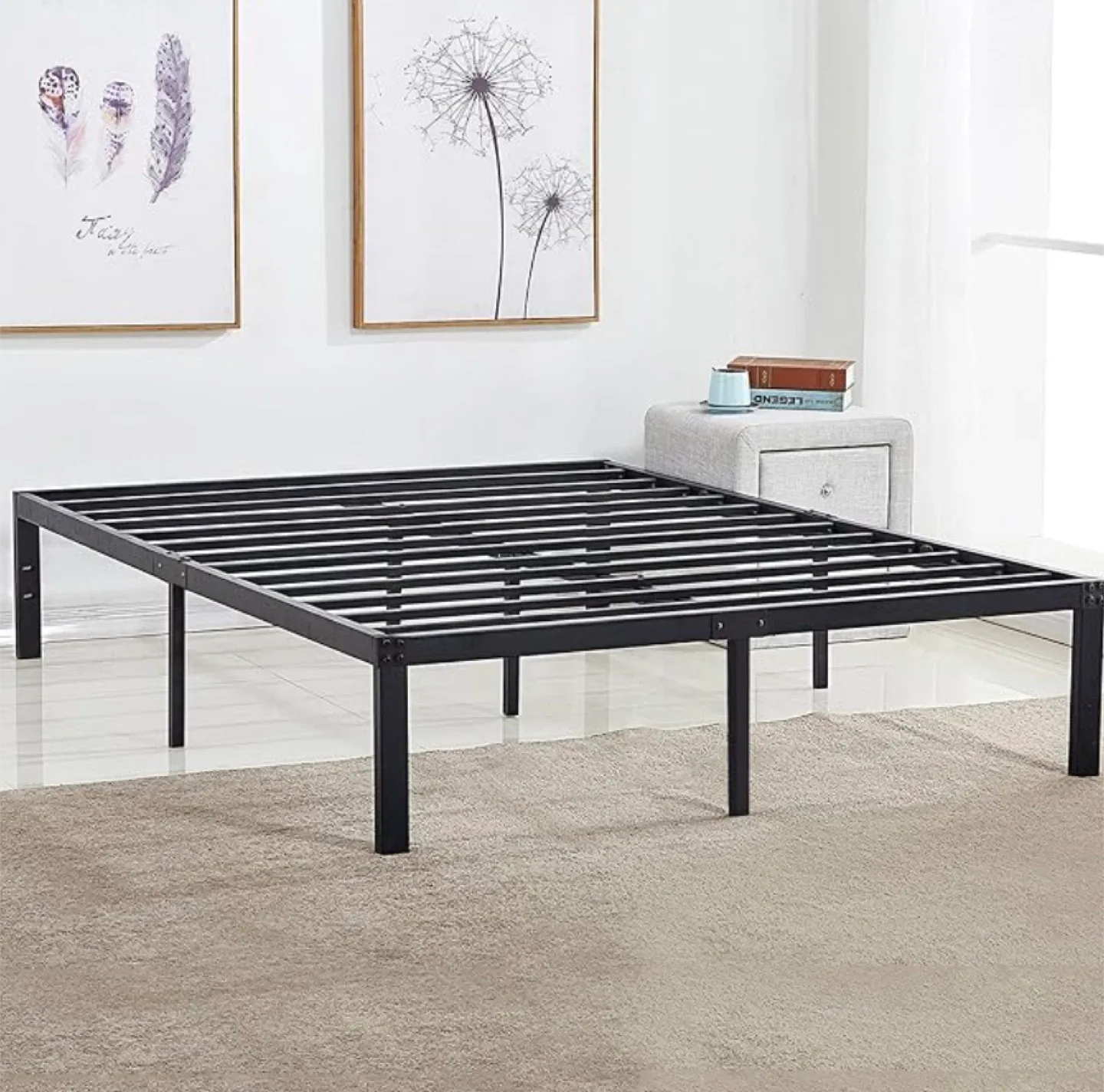 Queen Size Metal Bed Frame