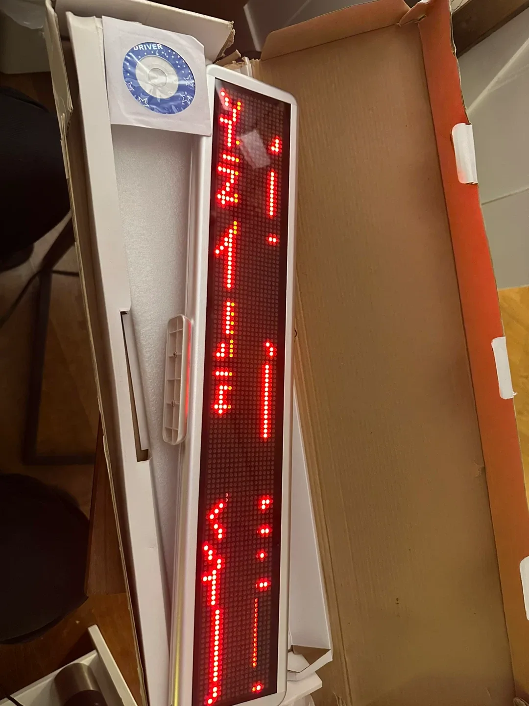 LED Sign Board with Driver CD - New in Box image indicator(2)