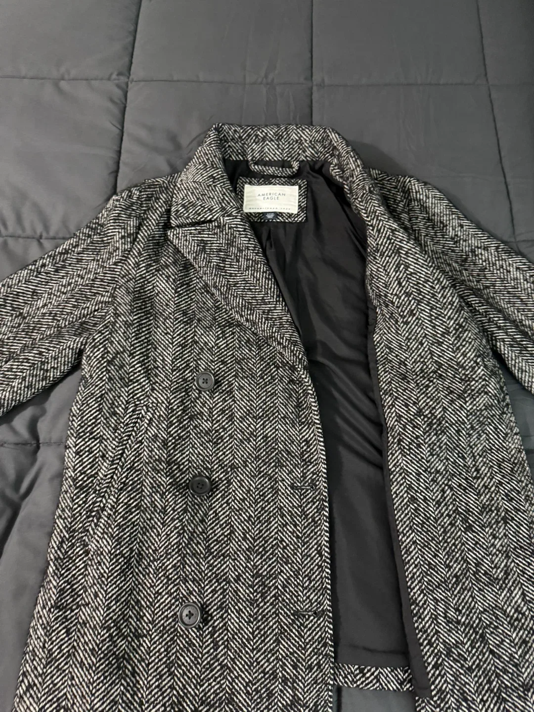 American Eagle Herringbone Coat - Size S image indicator(3)
