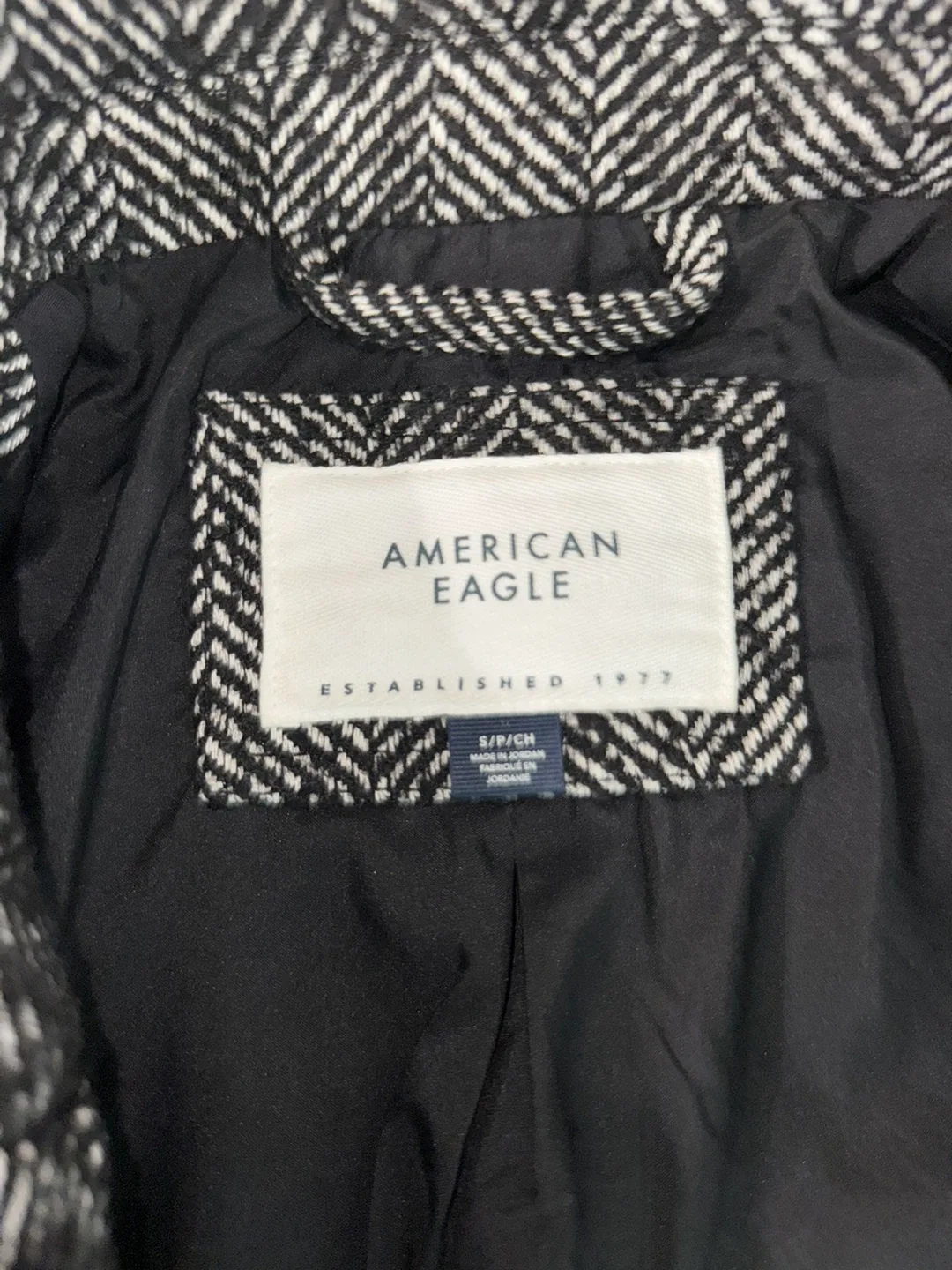American Eagle Herringbone Coat - Size S image indicator(4)