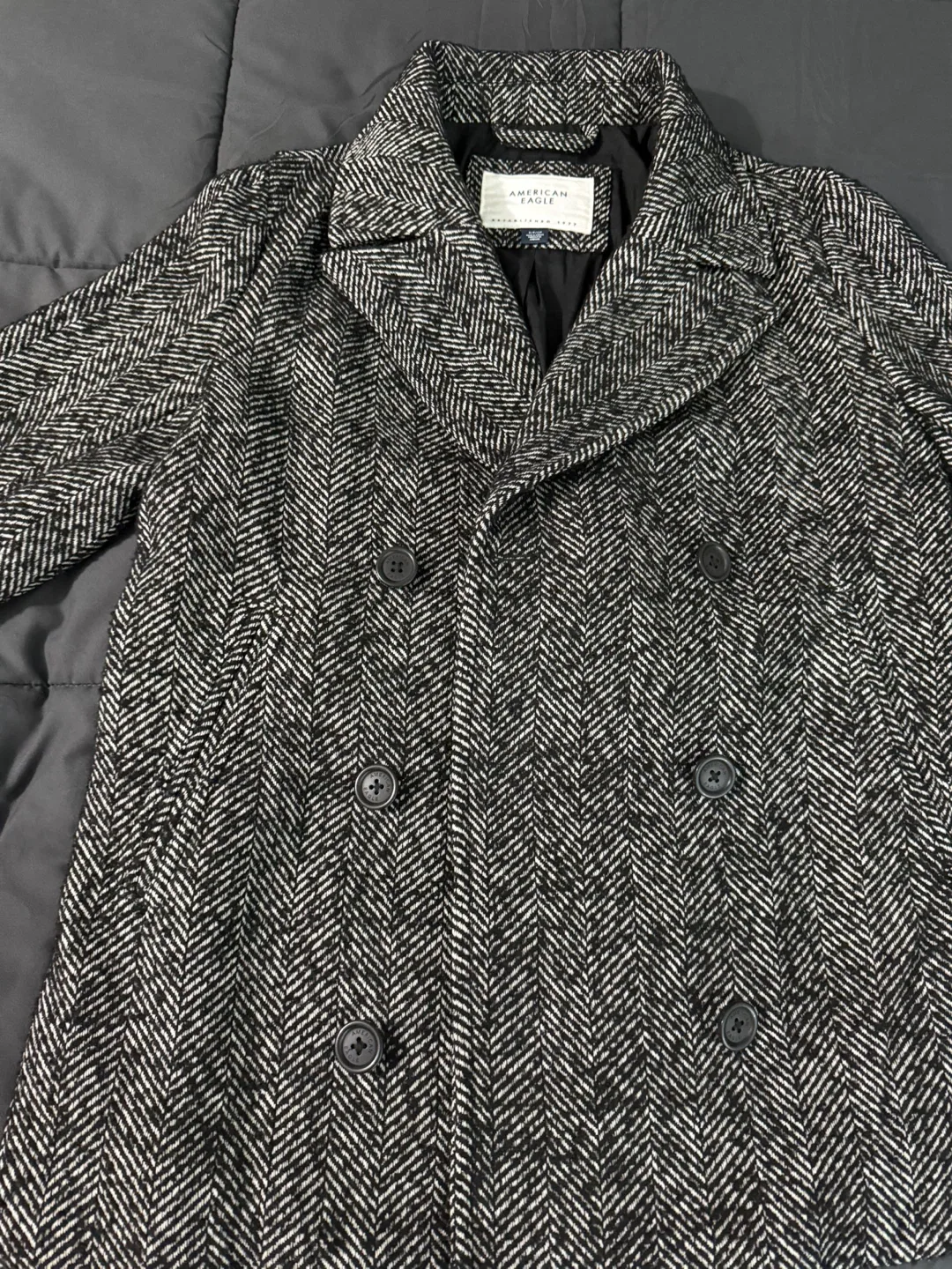 American Eagle Herringbone Coat - Size S image indicator(2)