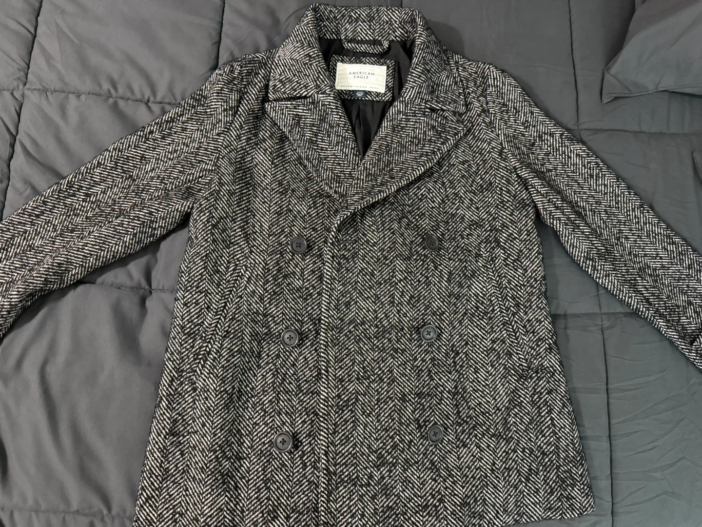 American Eagle Herringbone Coat - Size S