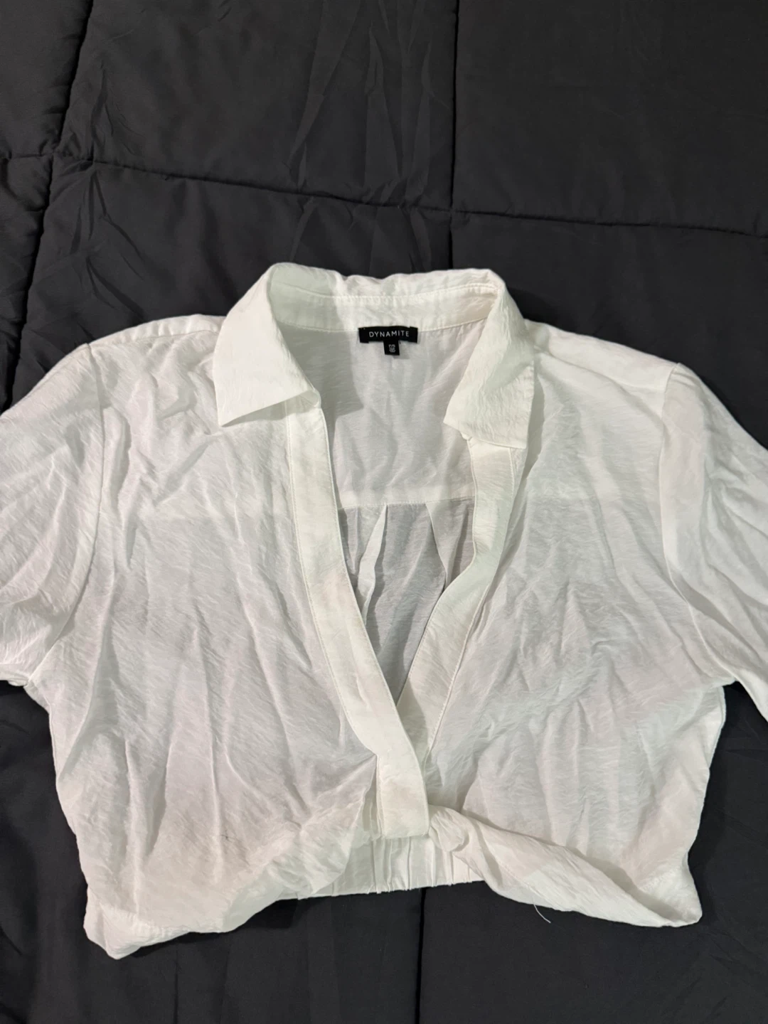 Dynamite White Crop Top - Size S
