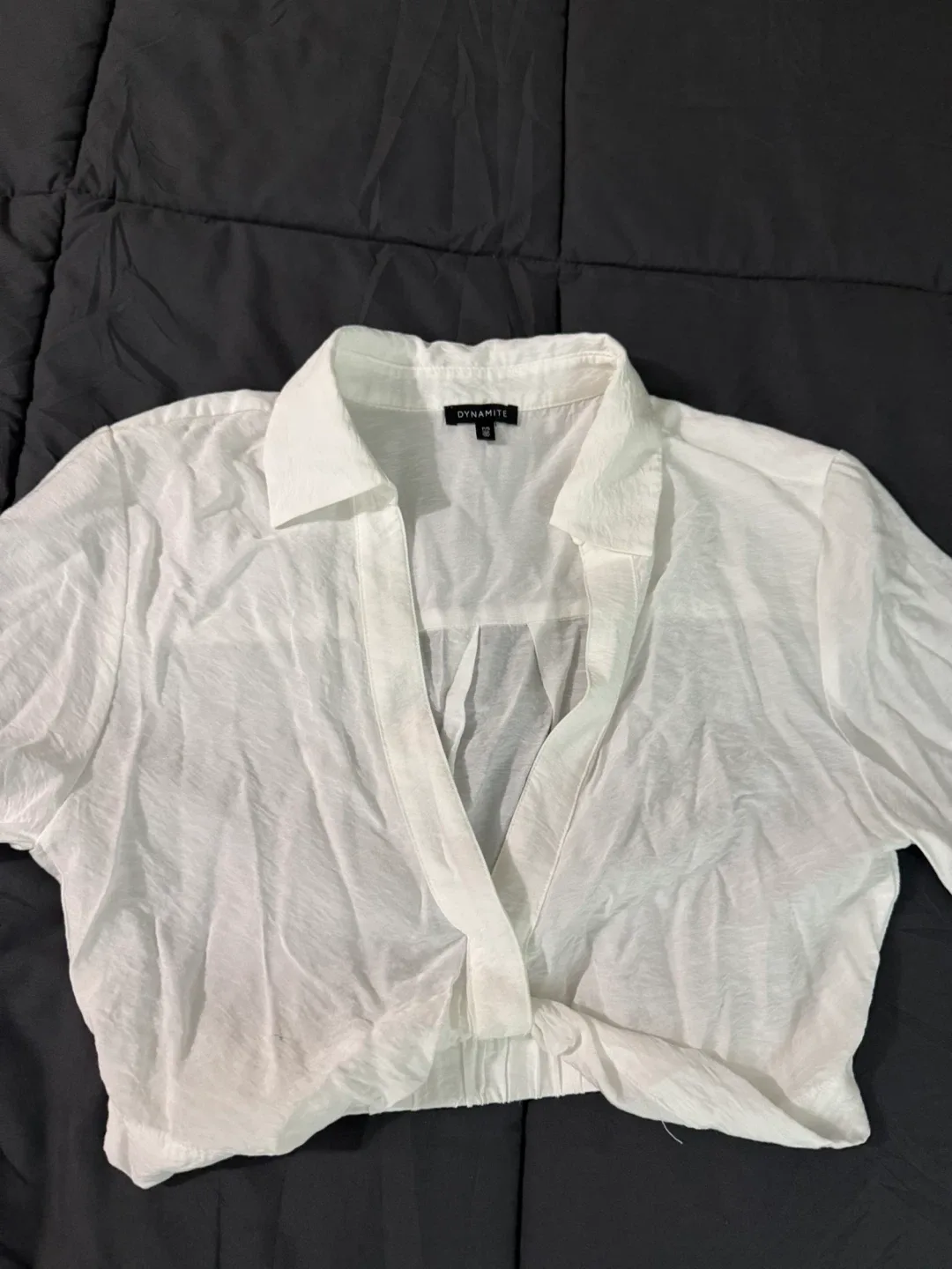 Dynamite White Crop Top - Size S