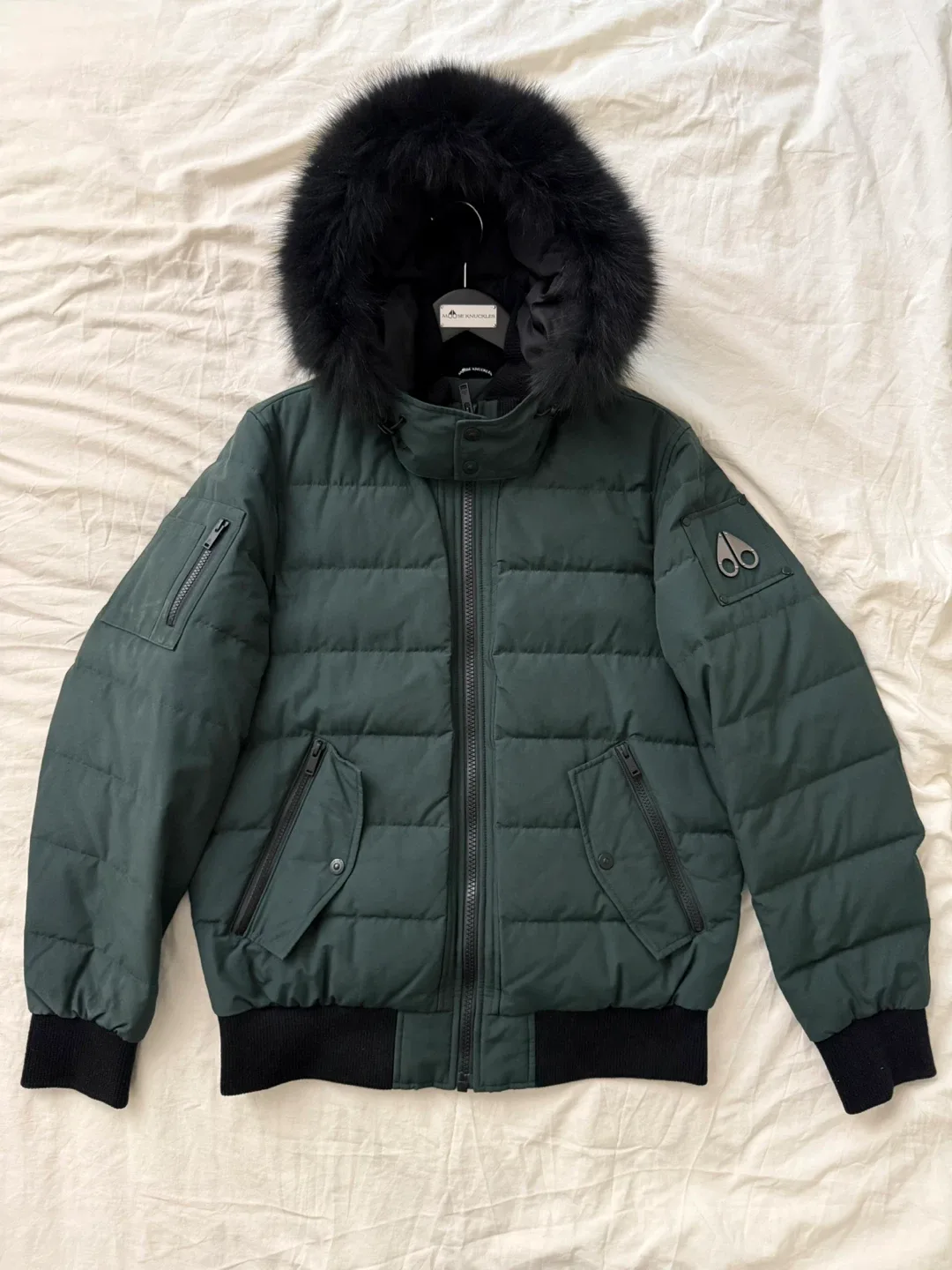 Moose Knuckles Bomber Jacket Green Size - Large image indicator(2)
