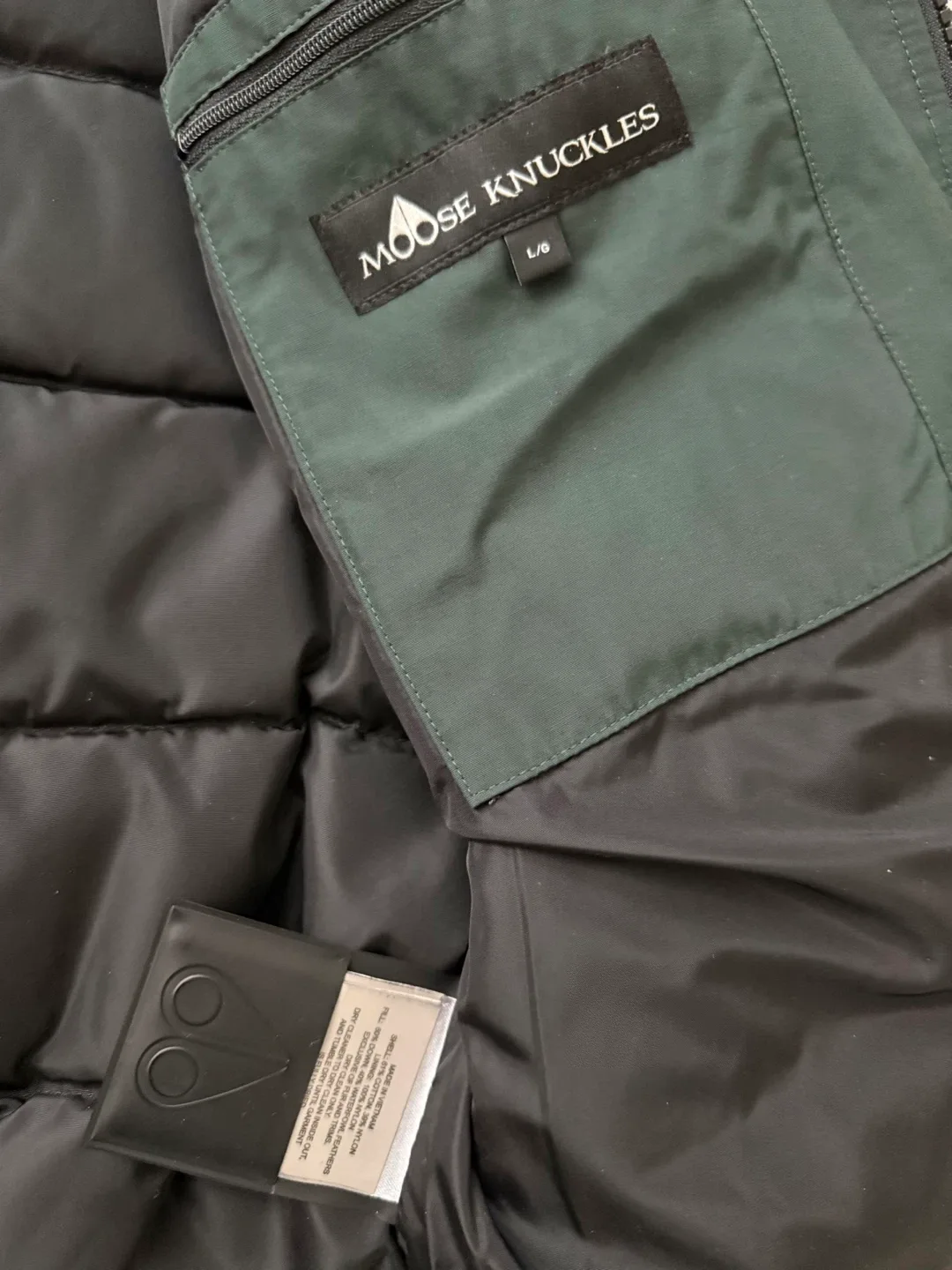 Moose Knuckles Bomber Jacket Green Size - Large image indicator(4)