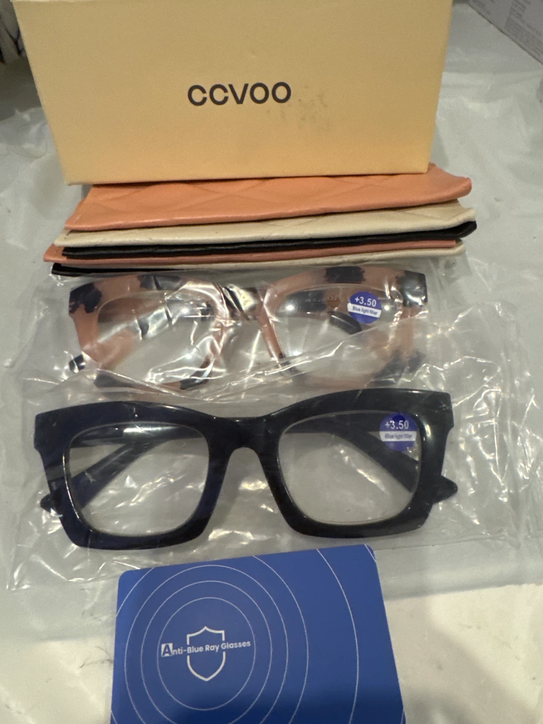 CCVOO Reading Glasses +3.50 Strength - New!