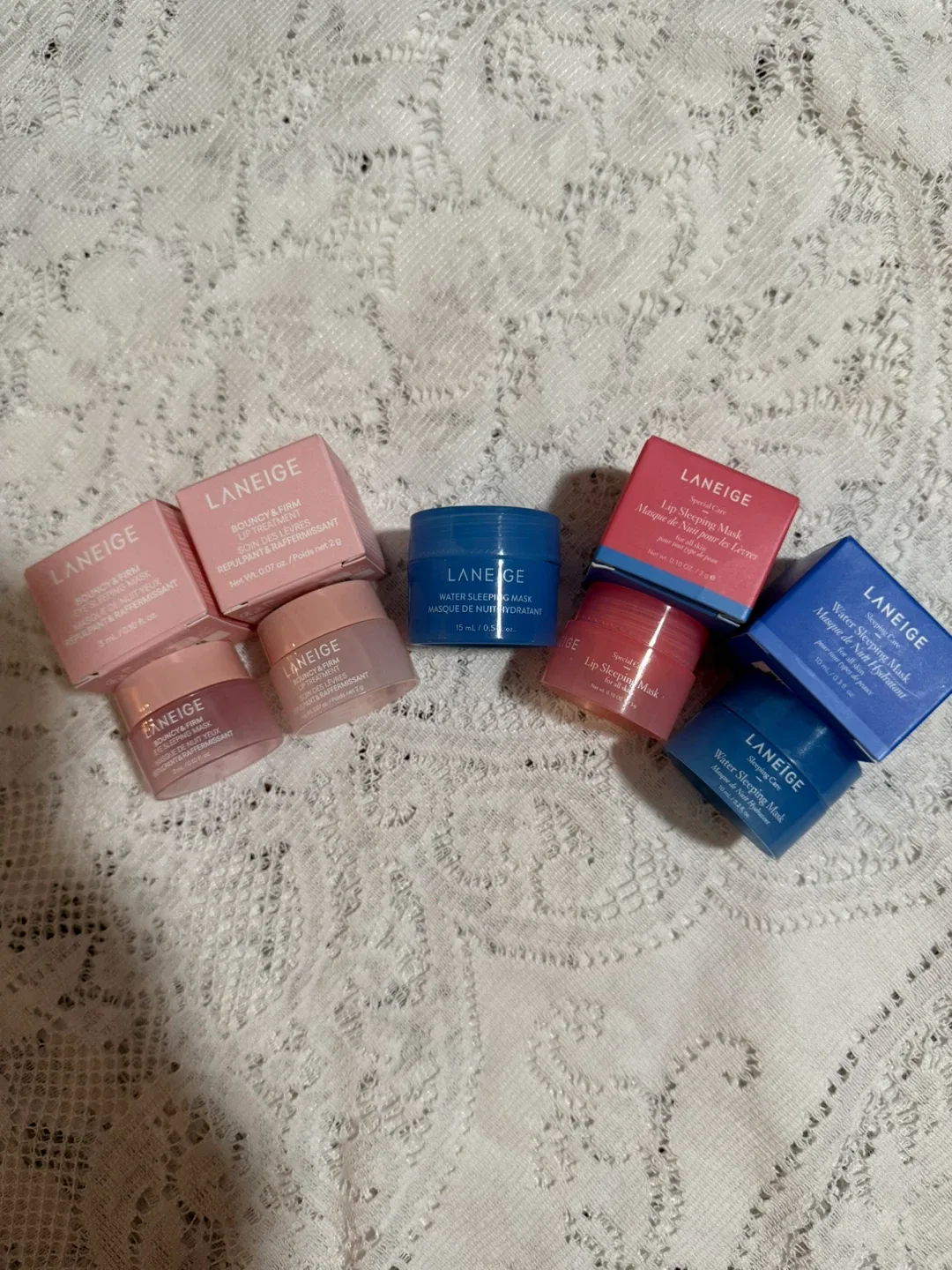 5 Laneige Lip & Eye Sleeping Mask Set for $15.00 (never used) image indicator(2)