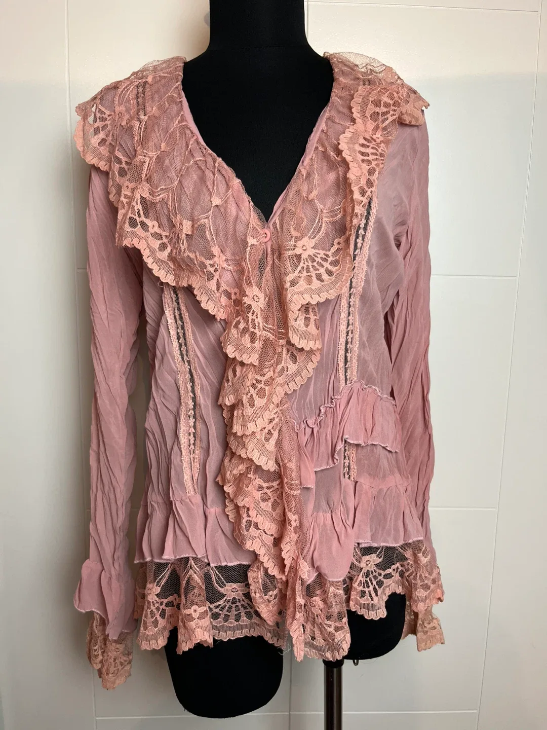 Artico Pink Lace Blouse