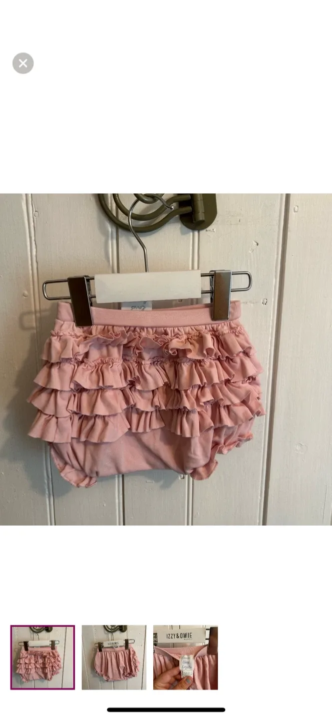 Lemon loves layette ruffle Bloomers - Size 12-18 Months