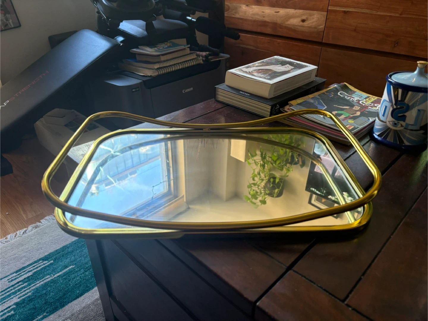 Gold Mirror Tray