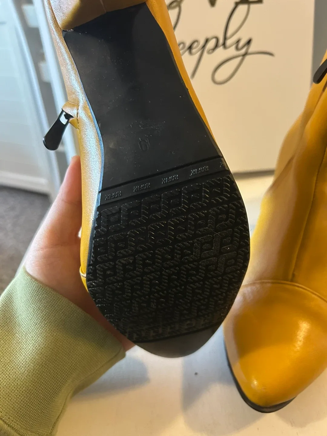 Yellow Ankle Boots Size 9 image indicator(2)