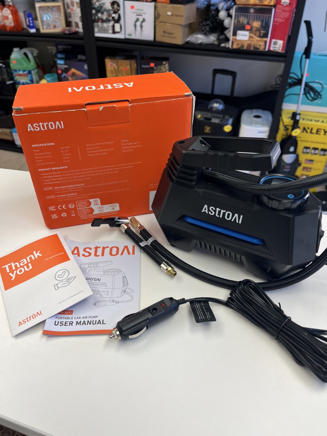AstroAI Portable Air Compressor Pump - Like New! - photo 2