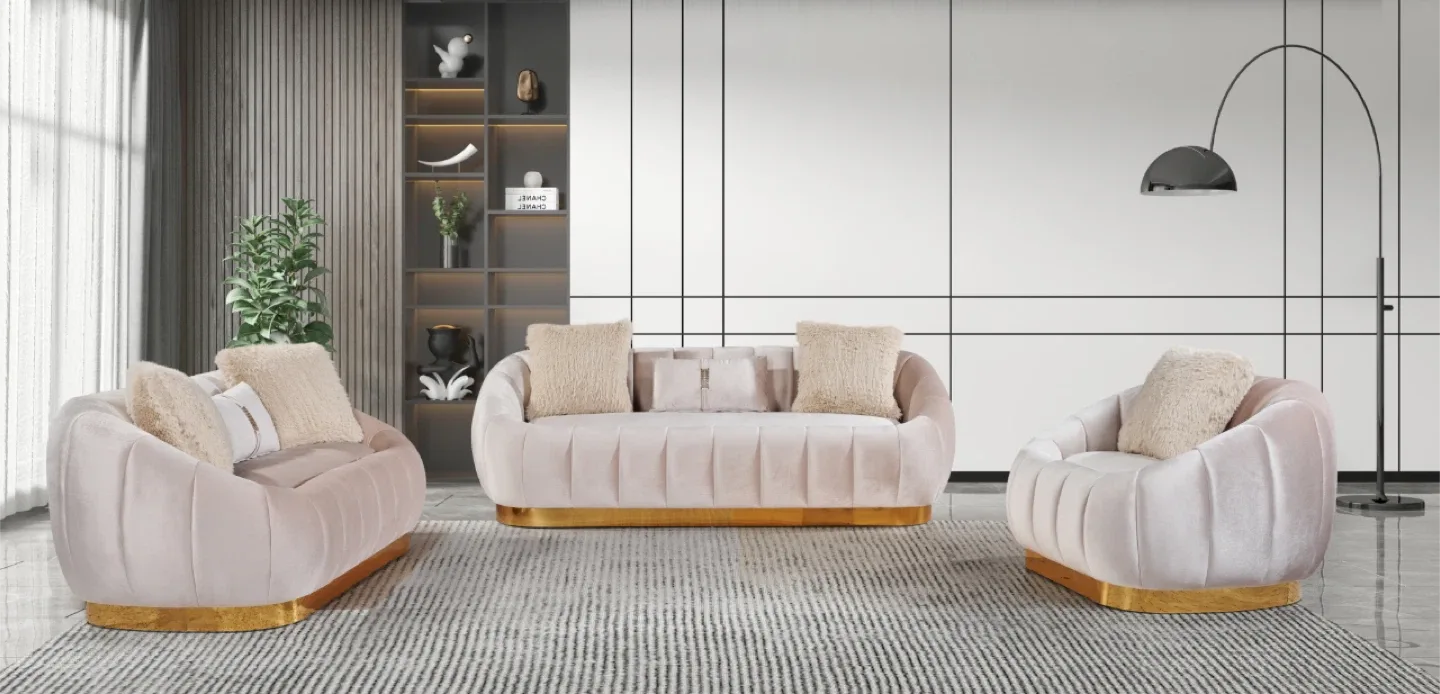 Luxury Living Velvet Sofa Set -$2198 image indicator(6)