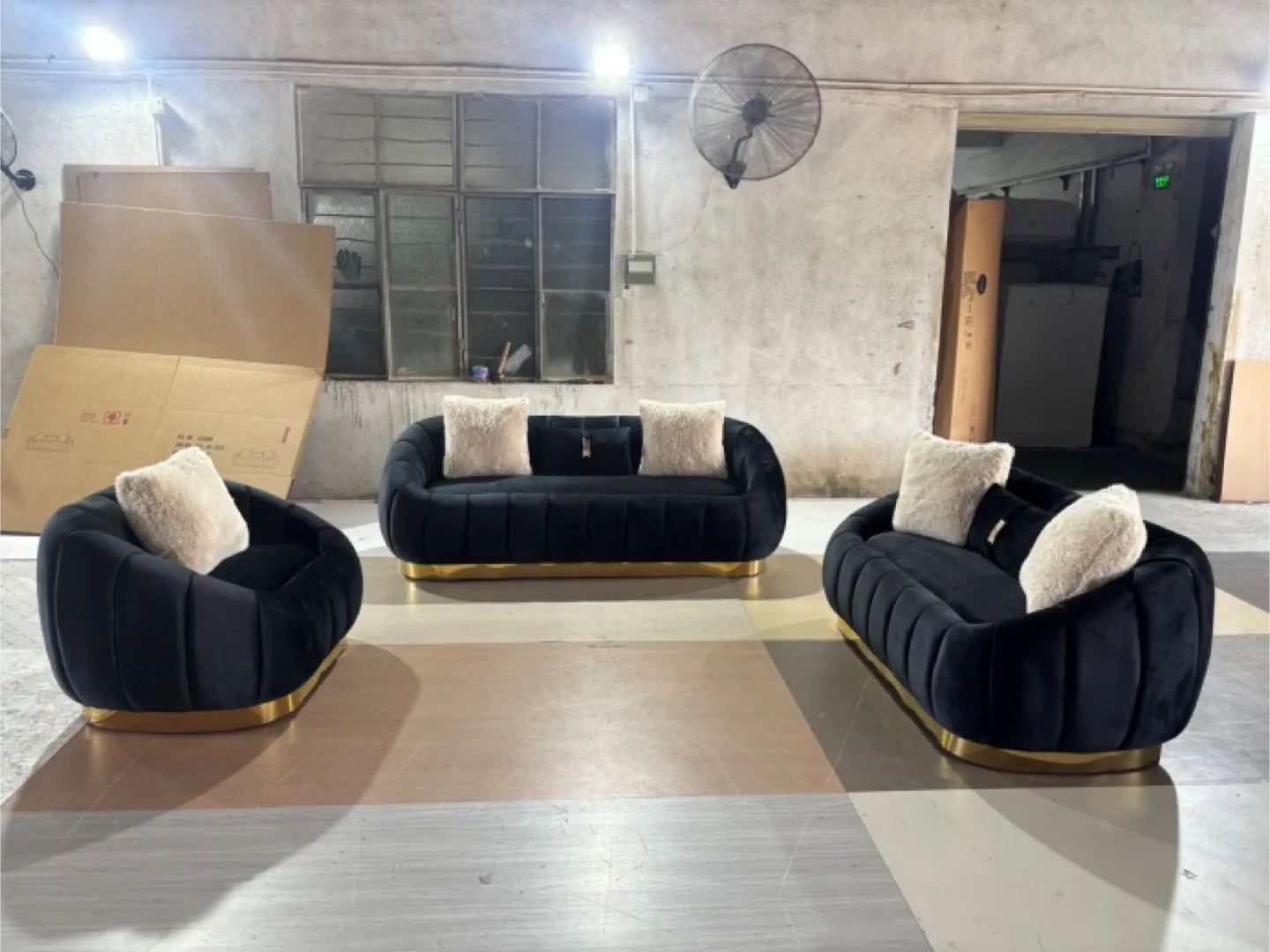 Luxury Living Velvet Sofa Set -$2198 image indicator(9)
