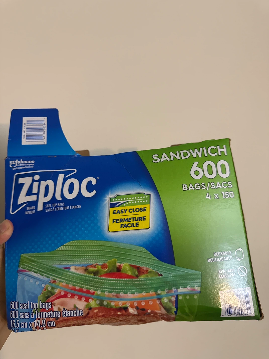 600 Ziploc Sandwich Bags