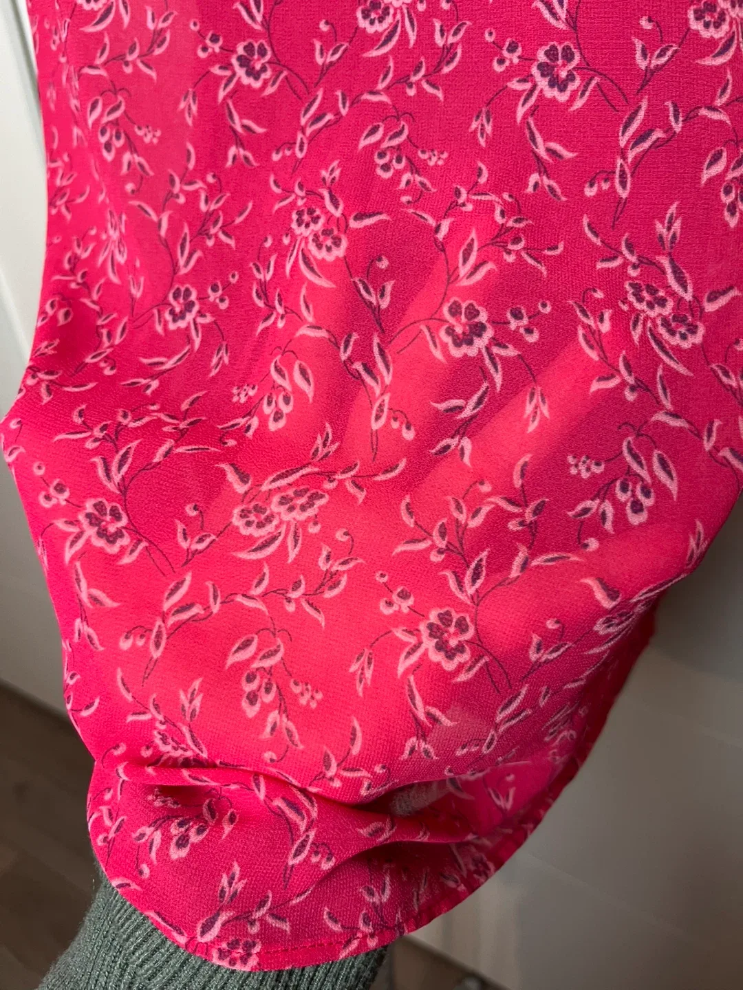 Pink Floral Blouse image indicator(4)